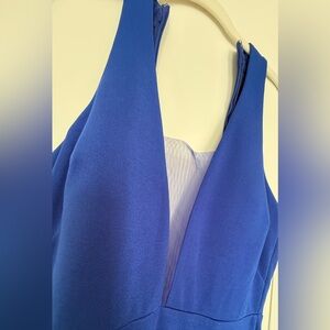 Elegant Blue Evening Gown - Perfect for Christmas Parties